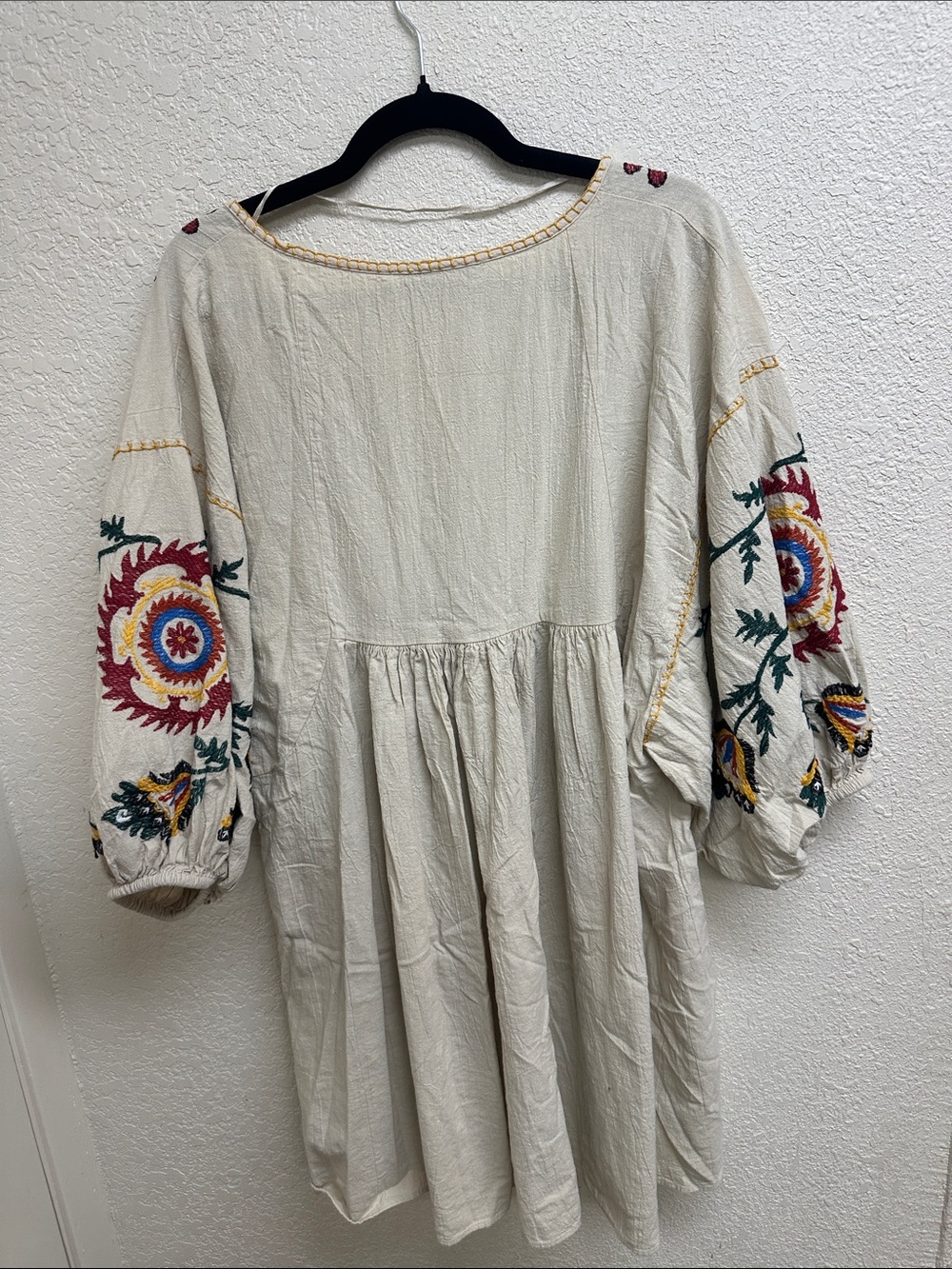 Zara Embroidered Bohemian Tunic Dress - Picture 5 of 5